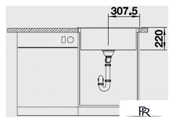 Кухонная мойка Blanco Pleon 6 525953 (черный) - Изображение №6 — Интернет-магазин ПроЗаказ