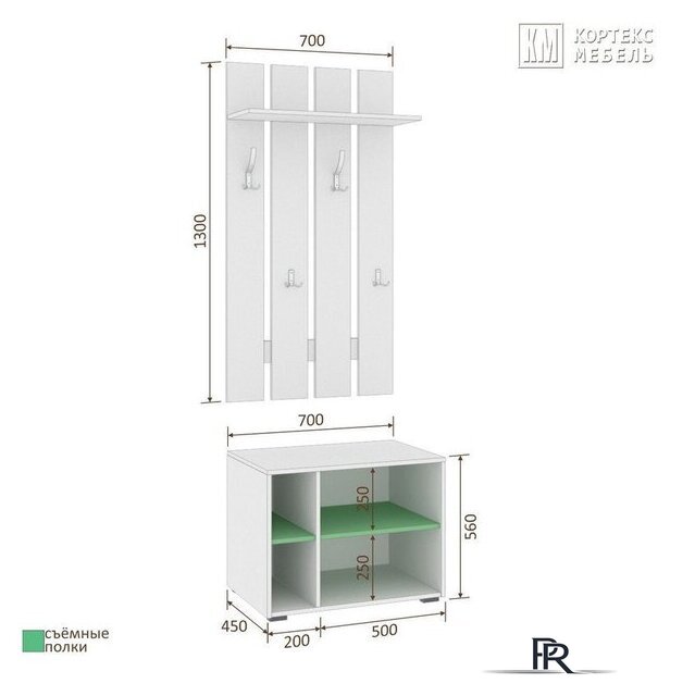 Стенка Кортекс-мебель Лара СП3 (белый) - Изображение №4 — Интернет-магазин ПроЗаказ