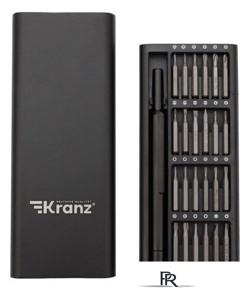 Набор отвертка с битами Kranz KR-12-4753 (25 предметов) - Изображение №1 — Интернет-магазин ПроЗаказ
