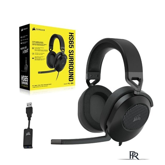 Наушники Corsair HS65 Surround (карбон) - Изображение №2 — Интернет-магазин ПроЗаказ