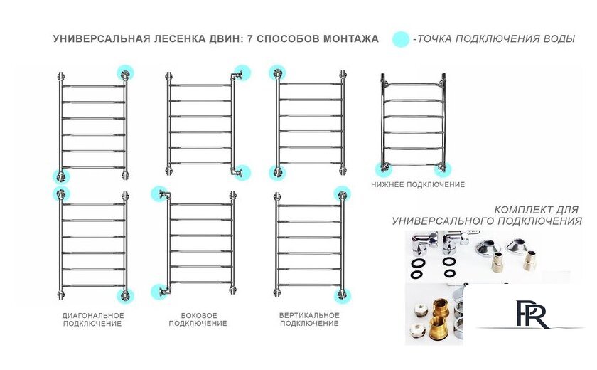 Полотенцесушитель Двин L 60x50 - Изображение №3 — Интернет-магазин ПроЗаказ
