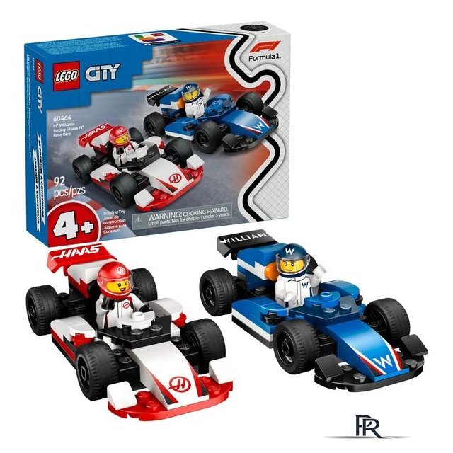 Конструктор LEGO City Formula 1 Гоночные автомобили Williams и Haas 60464 - Изображение №3 — Интернет-магазин ПроЗаказ