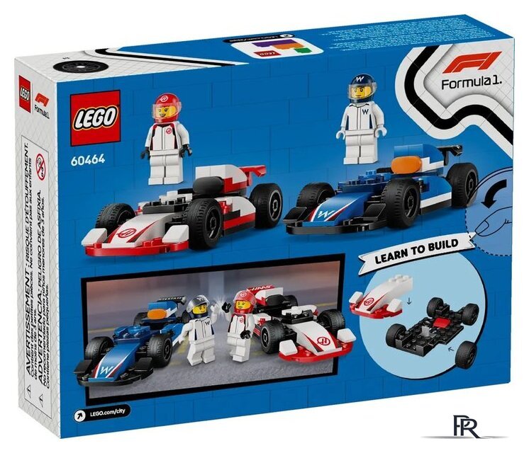 Конструктор LEGO City Formula 1 Гоночные автомобили Williams и Haas 60464 - Изображение №2 — Интернет-магазин ПроЗаказ