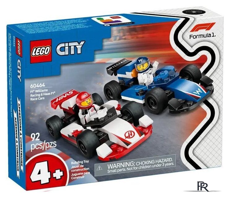 Конструктор LEGO City Formula 1 Гоночные автомобили Williams и Haas 60464 - Изображение №1 — Интернет-магазин ПроЗаказ