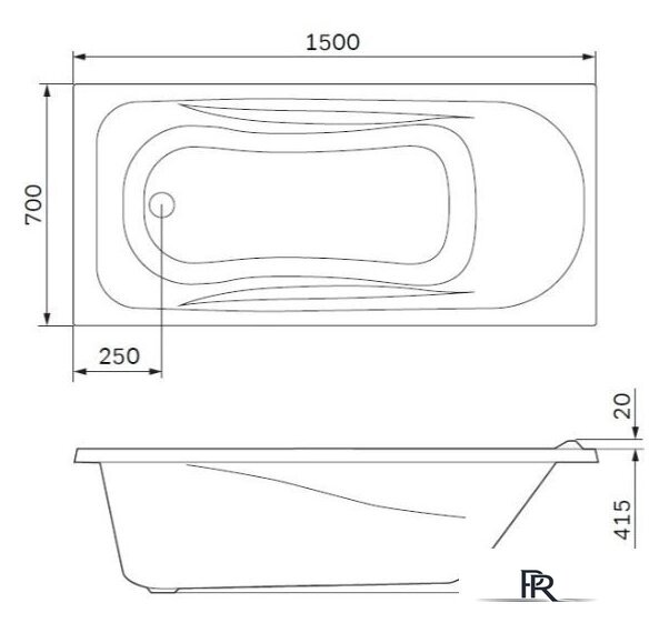 Ванна AM.PM Spirit W76A-150-070W-A - Изображение №2 — Интернет-магазин ПроЗаказ