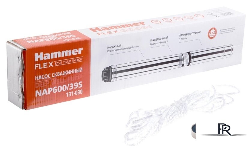 Скважинный насос Hammer NAP600/39S - Изображение №6 — Интернет-магазин ПроЗаказ