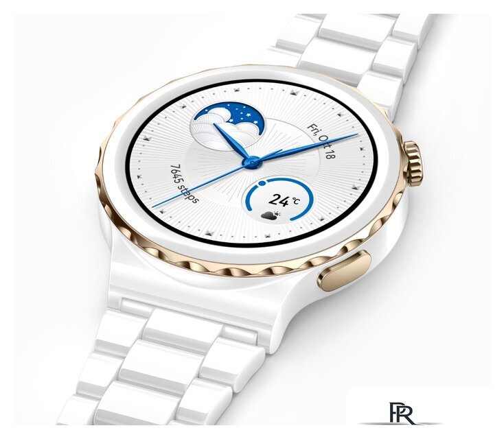 Умные часы Huawei Watch GT 3 Pro Ceramic 43 мм (белый/кожа) - Изображение №7 — Интернет-магазин ПроЗаказ