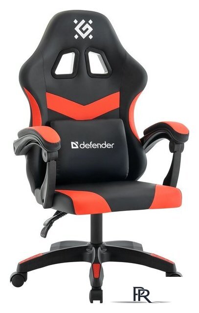 Игровое (геймерское) кресло Defender Runa (черный/красный) - Изображение №1 — Интернет-магазин ПроЗаказ