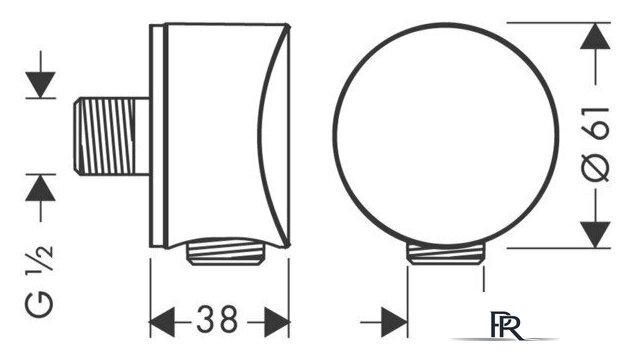 Шланговое подключение Hansgrohe FixFit 27453000 - Изображение №8 — Интернет-магазин ПроЗаказ