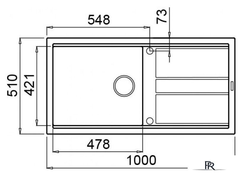Кухонная мойка Elleci Best 480 Bianco Antico G62 - Изображение №2 — Интернет-магазин ПроЗаказ