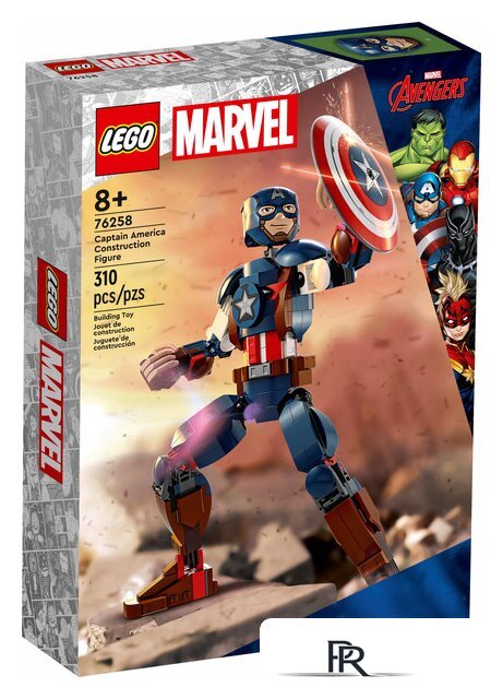 Конструктор LEGO Marvel Super Heroes 76258 Сборная фигурка Капитана Америки - Изображение №1 — Интернет-магазин ПроЗаказ