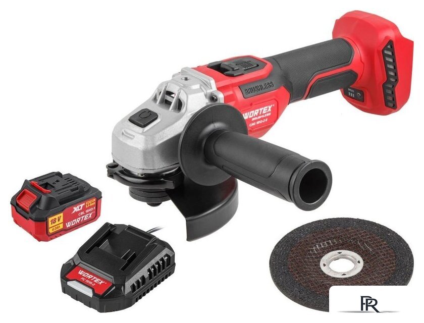 Угловая шлифмашина Wortex CAG 1812-2 E 1334917 (с 1-им АКБ) - Изображение №1 — Интернет-магазин ПроЗаказ