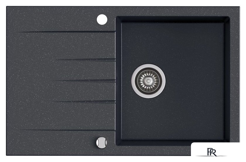 Кухонная мойка Kernau KGS V 45A 1B1D Black Metallic - Изображение №1 — Интернет-магазин ПроЗаказ