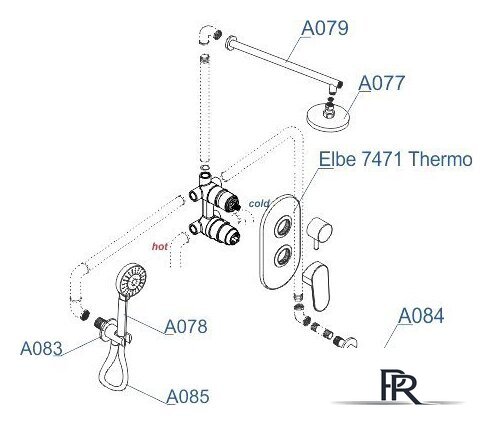 Душевая система  Wasserkraft A177471 - Изображение №6 — Интернет-магазин ПроЗаказ