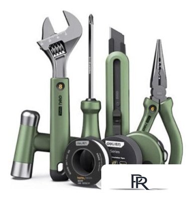 Набор домашнего мастера Deli EHT0008L (8 предметов) - Изображение №1 — Интернет-магазин ПроЗаказ