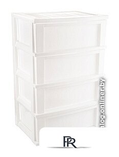 Комод Berossi Bongo 4-секционный (снежно-белый) - Изображение №2 — Интернет-магазин ПроЗаказ