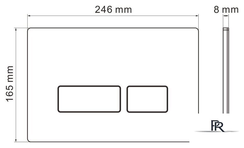 Унитаз подвесной Roxen Simple Compact в комплекте с инсталляцией StounFix Dual Fresh 6 в 1 966686 (кнопка: бежевый) - Изображение №17 — Интернет-магазин ПроЗаказ