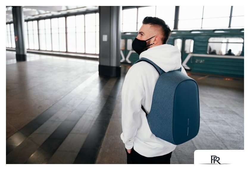 Городской рюкзак XD Design Bobby Hero Regular (голубой) - Изображение №34 — Интернет-магазин ПроЗаказ