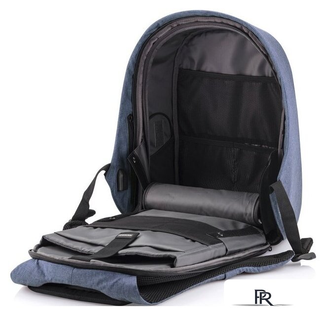 Городской рюкзак XD Design Bobby Hero Regular (голубой) - Изображение №10 — Интернет-магазин ПроЗаказ