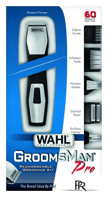 Триммер для бороды и усов Wahl GroomsMan Pro [9855-1216] - Изображение №3 — Интернет-магазин ПроЗаказ