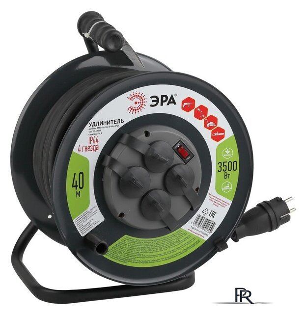 Удлинитель на катушке ЭРА RMx-4es-3x2.5-40m-IP44(KG) Б0043059 - Изображение №1 — Интернет-магазин ПроЗаказ