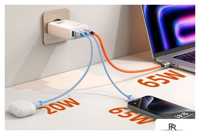 Сетевое зарядное Cabletime G150W (белый) - Изображение №4 — Интернет-магазин ПроЗаказ