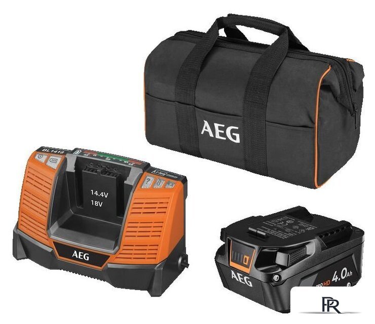 Аккумулятор с зарядным устройством AEG Powertools SEТL1840SHD 4935478944 (18В/4 Ah + 18В, сумка) - Изображение №1 — Интернет-магазин ПроЗаказ