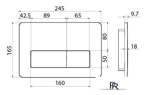 Панель смыва IDDIS Unifix UNI41CHi77 (хром) - Изображение №3 — Интернет-магазин ПроЗаказ