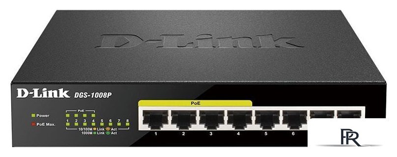 Неуправляемый коммутатор D-Link DGS-1008P/E1A - Изображение №1 — Интернет-магазин ПроЗаказ
