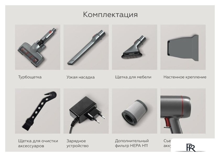 Пылесос BQ VCA0202H (серый) - Изображение №14 — Интернет-магазин ПроЗаказ