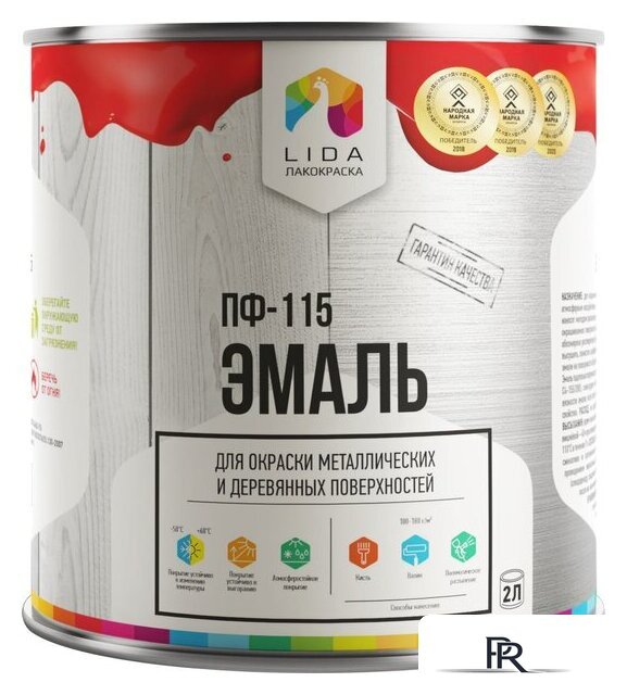 Эмаль LIDA ПФ-115 20 кг (белый) - Изображение №1 — Интернет-магазин ПроЗаказ