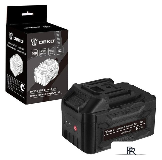 Аккумулятор Deko UNV6.0 STD 085-1086 (20В/6 Ач) - Изображение №1 — Интернет-магазин ПроЗаказ