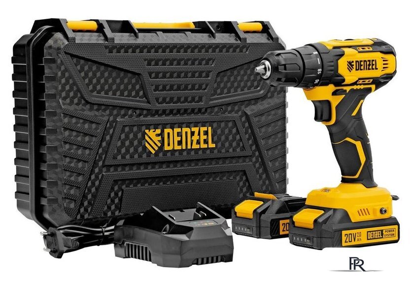 Дрель-шуруповерт Denzel CDQ-20 (с 2-мя АКБ, кейс) - Изображение №1 — Интернет-магазин ПроЗаказ