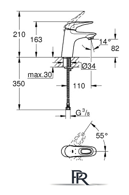 Смеситель Grohe Eurostyle 32468003 - Изображение №2 — Интернет-магазин ПроЗаказ