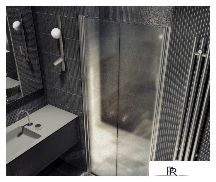 Душевая дверь MaybahGlass 198x89 MGD-436-5 (сатин стекло/хром матовый) - Изображение №4 — Интернет-магазин ПроЗаказ