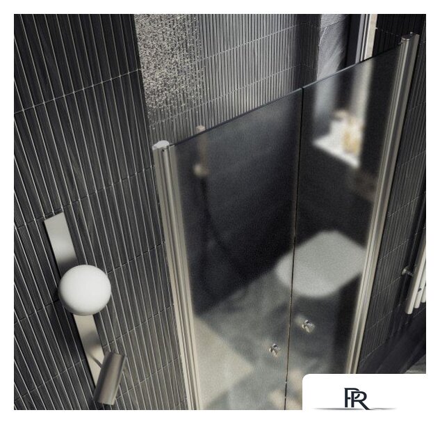 Душевая дверь MaybahGlass 198x89 MGD-436-5 (сатин стекло/хром матовый) - Изображение №5 — Интернет-магазин ПроЗаказ