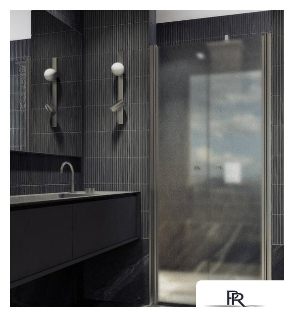 Душевая дверь MaybahGlass 198x89 MGD-436-5 (сатин стекло/хром матовый) - Изображение №3 — Интернет-магазин ПроЗаказ