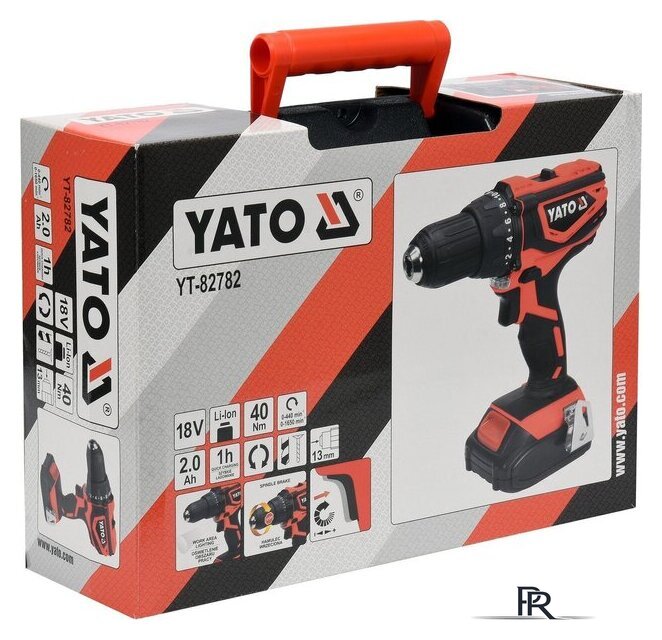 Дрель-шуруповерт Yato YT-82782 (с 1-им АКБ, кейс) - Изображение №5 — Интернет-магазин ПроЗаказ