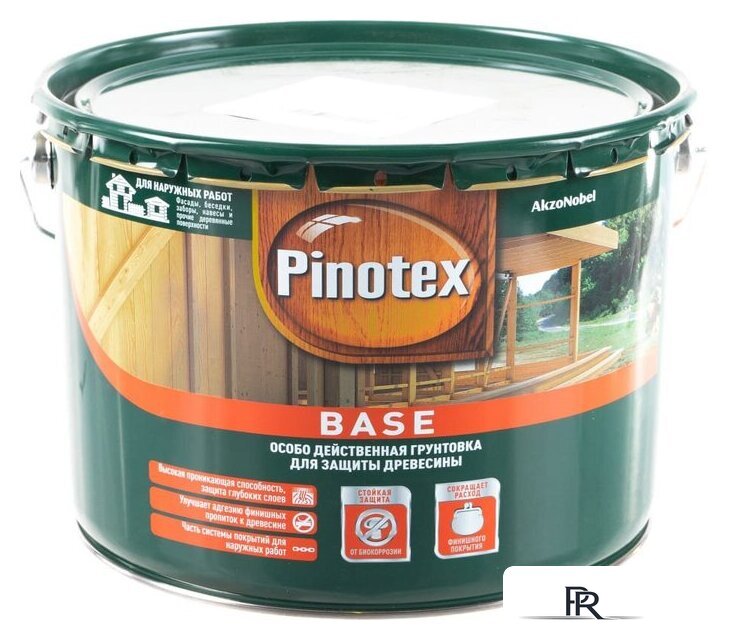 Пропитка Pinotex Base 9 л (бесцветный) - Изображение №1 — Интернет-магазин ПроЗаказ