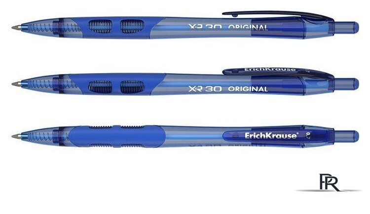 Набор шариковых ручек Erich Krause XR-30 Original синий 43620 (12 шт) - Изображение №3 — Интернет-магазин ПроЗаказ