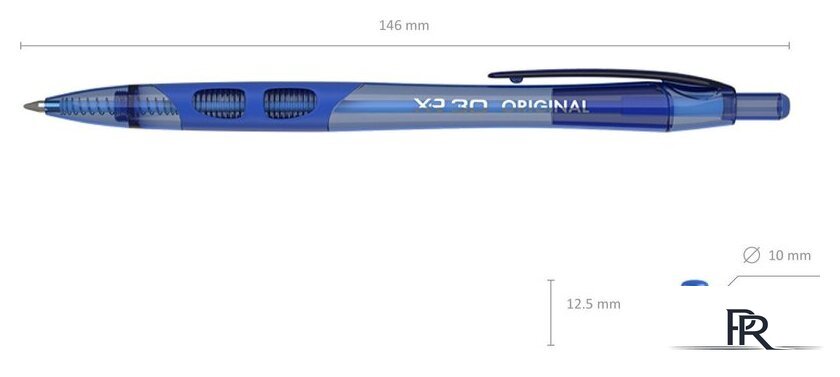 Набор шариковых ручек Erich Krause XR-30 Original синий 43620 (12 шт) - Изображение №6 — Интернет-магазин ПроЗаказ