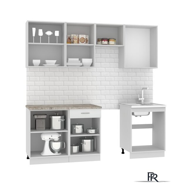 Готовая кухня Mio Tesoro Экстра-лайт 2.2 (белый/марсель) - Изображение №3 — Интернет-магазин ПроЗаказ