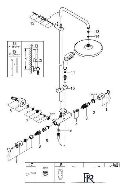 Душевая система  Grohe Start System 250 266772430 - Изображение №8 — Интернет-магазин ПроЗаказ