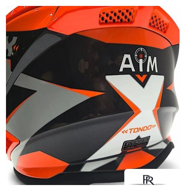 Мотошлем AIM RH855 Fiber Glass Tondo RH855T-OBW-XS (XS, оранжевый/черный/белый) - Изображение №11 — Интернет-магазин ПроЗаказ