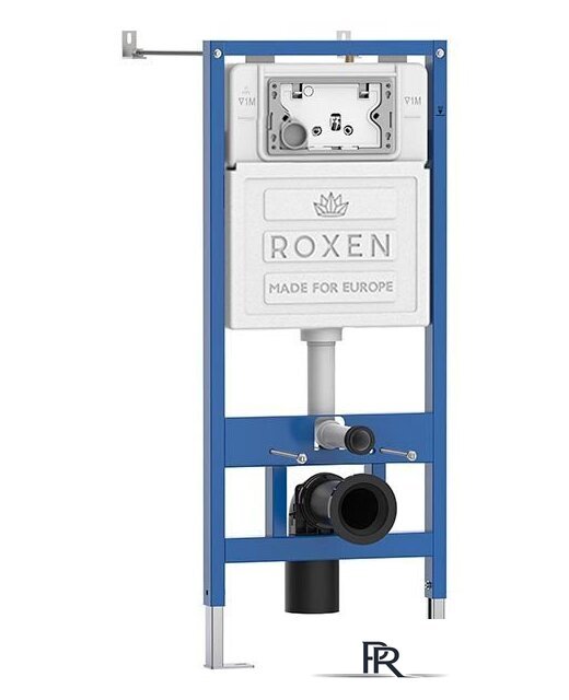 Унитаз подвесной Roxen Antares Tornado в комплекте с инсталляцией StounFix Dual Fresh 6 в 1 968322 (кнопка: хром матовый) - Изображение №2 — Интернет-магазин ПроЗаказ