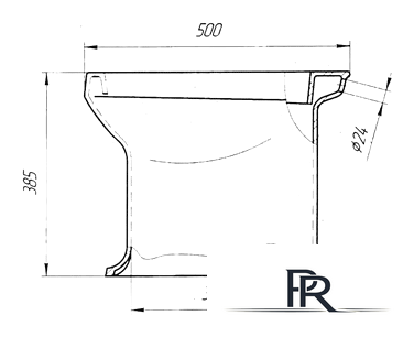 Унитаз приставной Оскольская керамика Дачный - Изображение №2 — Интернет-магазин ПроЗаказ