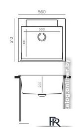 Кухонная мойка Polygran Argo 560 (кремовый) - Изображение №4 — Интернет-магазин ПроЗаказ