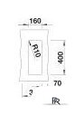 Кухонная мойка Blanco Subline 160-U 526799 (вулканический серый) - Изображение №3 — Интернет-магазин ПроЗаказ