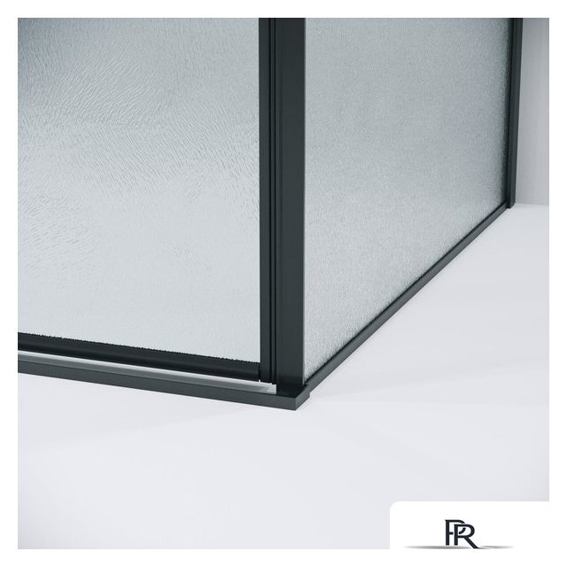 Душевой уголок Grossman Galaxy 100x90x195 120.K33.01.1090.21.02 (черный матовый/стекло шиншилла) - Изображение №5 — Интернет-магазин ПроЗаказ