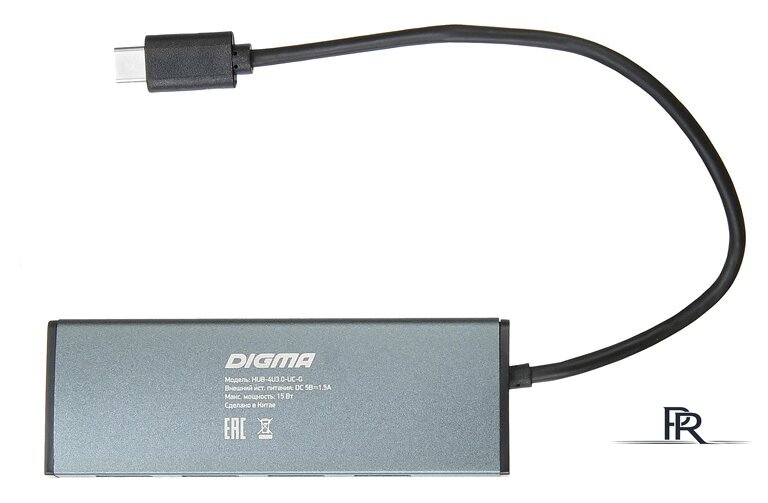 USB-хаб Digma HUB-4U3.0-UC-G - Изображение №4 — Интернет-магазин ПроЗаказ